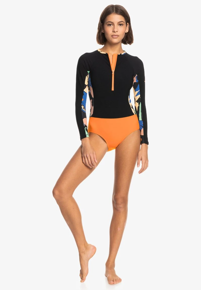 Roxy HEATER LANGÄRMLIGER - Badeanzug - Anthracite Flower Jammin – Bild 2