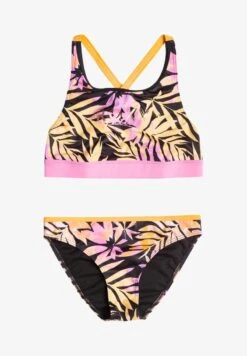 Roxy ACTIVE CROP SET - Bikini - Anthracite