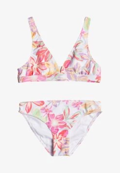 Roxy TROPICAL TIME-SET 7-16 - Bikini - Bright White Bayside Blooms