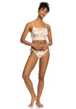 Roxy BEACH CLASSICS - Bikini-Top - Bright White Subtly Salty Flat