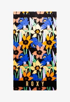 Roxy COLD WATER PRINTED - ERJAA04128 - Strandtuch - Anthracite Flower Jammin