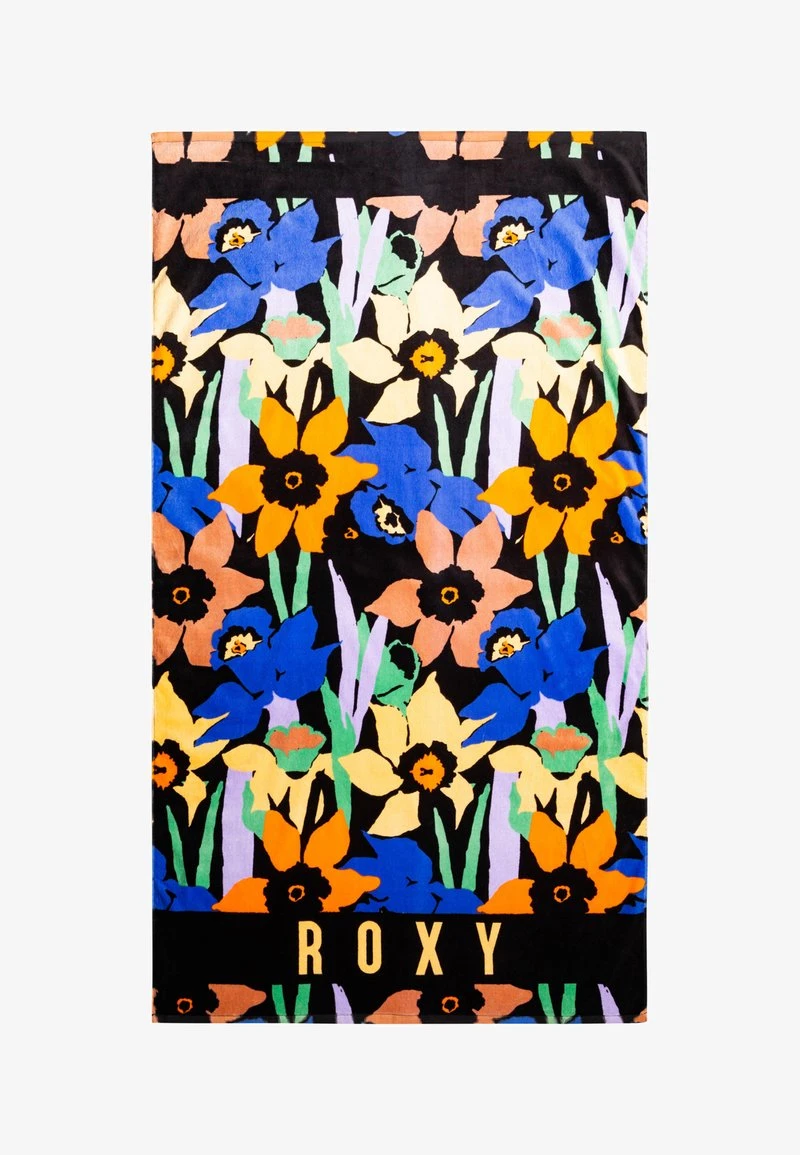 Roxy COLD WATER PRINTED - ERJAA04128 - Strandtuch - Anthracite Flower Jammin