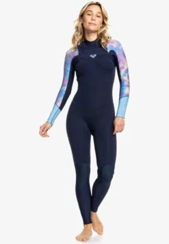 Roxy POP SURF REISSVERSCHLUSS - Neoprenanzug - Pale Marigold Tie Dye Vibes