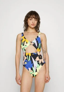 Roxy COLOR JAM ONE PIECE - Badeanzug - Anthracite
