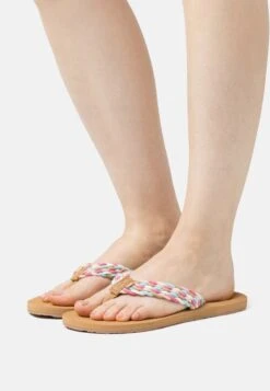 Roxy PORTO III - Zehentrenner - White/pink