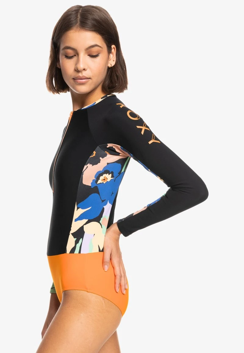 Roxy HEATER LANGÄRMLIGER - Badeanzug - Anthracite Flower Jammin – Bild 4