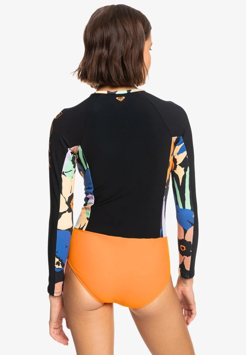 Roxy HEATER LANGÄRMLIGER - Badeanzug - Anthracite Flower Jammin – Bild 3