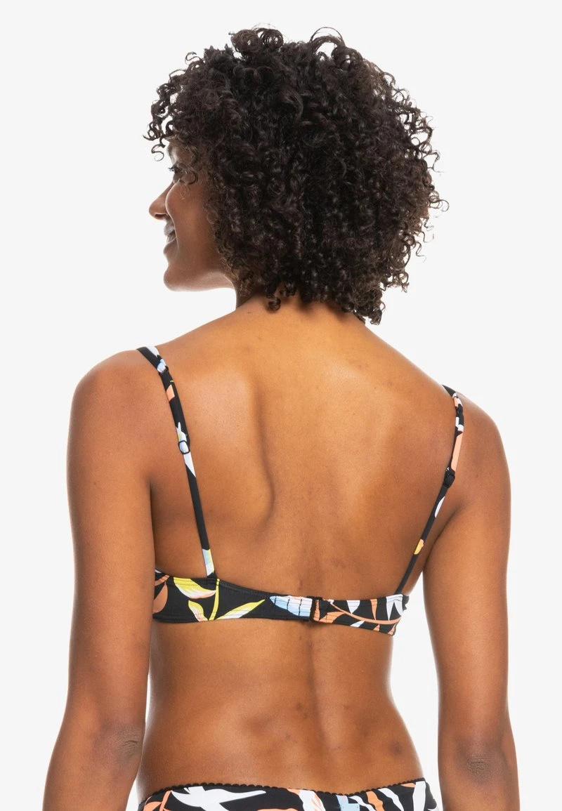 Roxy Bikini-Top - Anthracite Hibiscus Wave Swim – Bild 3