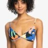 Roxy JAM - TRIANGLE FÜR ERJX304937 - Bikini-Top - Anthracite Flower Jammin