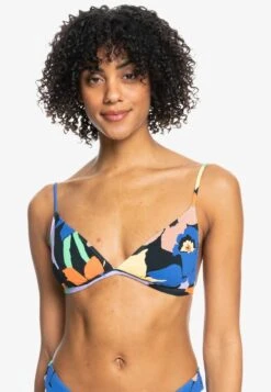 Roxy JAM - TRIANGLE FÜR ERJX304937 - Bikini-Top - Anthracite Flower Jammin