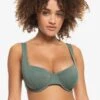 Roxy SHIMMER TIME - Bikini-Top - Green