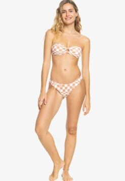 Roxy CHECK IT 2 CHEEKY HIGH LEG - Bikini-Hose - Cork Flower Box