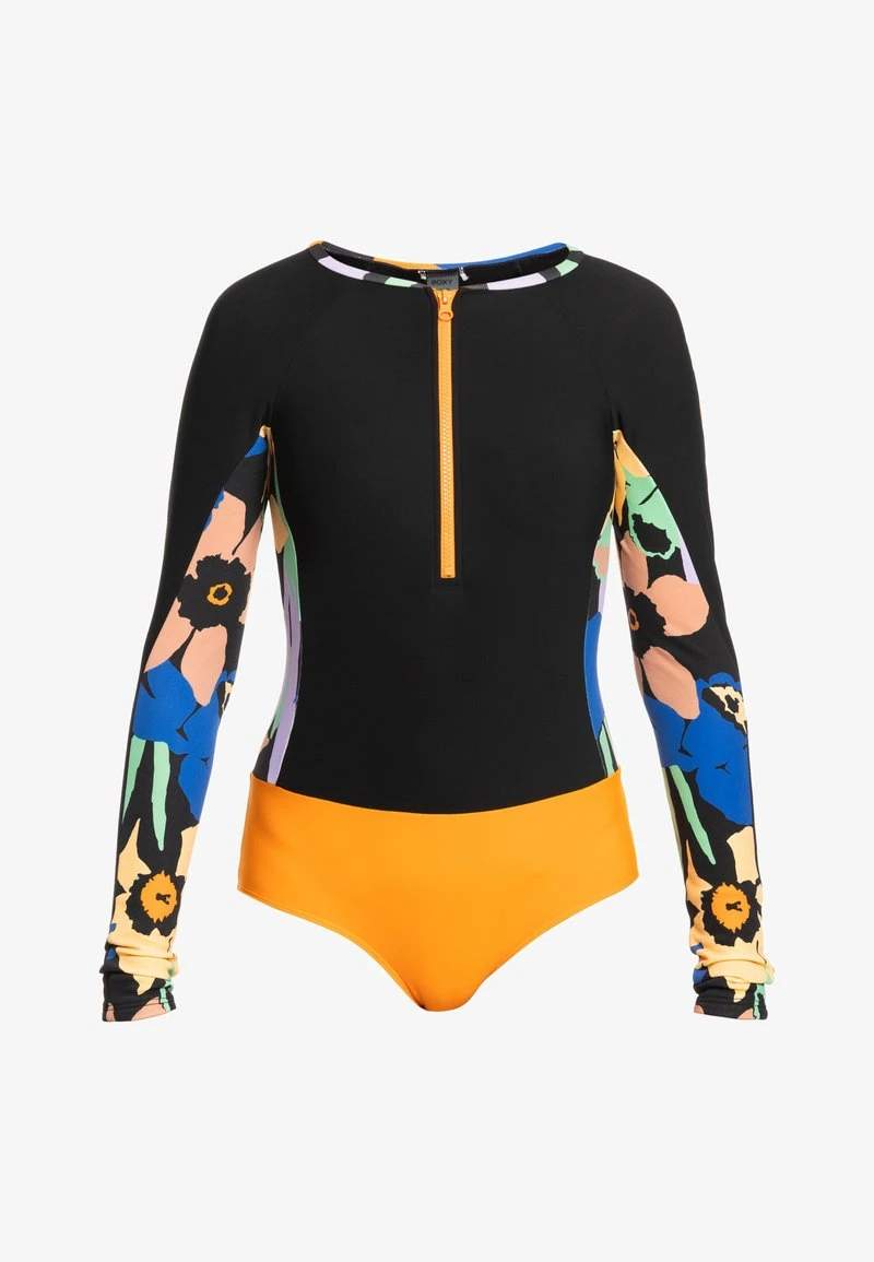 Roxy HEATER LANGÄRMLIGER - Badeanzug - Anthracite Flower Jammin – Bild 6