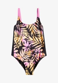 Roxy ACTIVE - Badeanzug - Anthracite Zebra Jungle