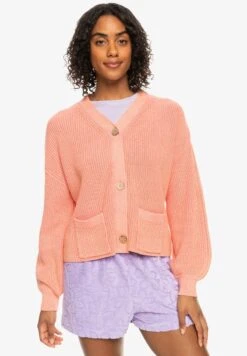 Roxy COASTAL RELAX - Strickjacke - Papaya Punch